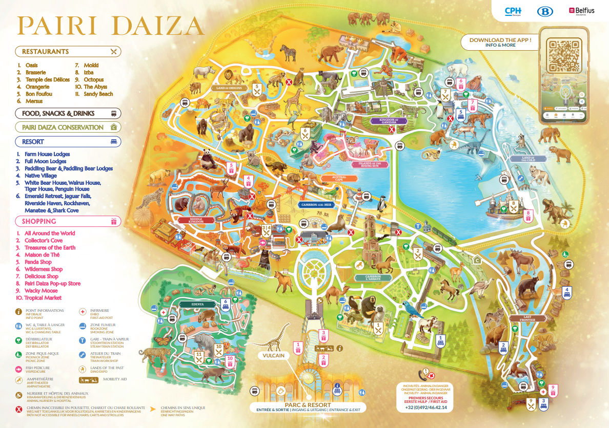Plan du parc — Pairi Daiza
